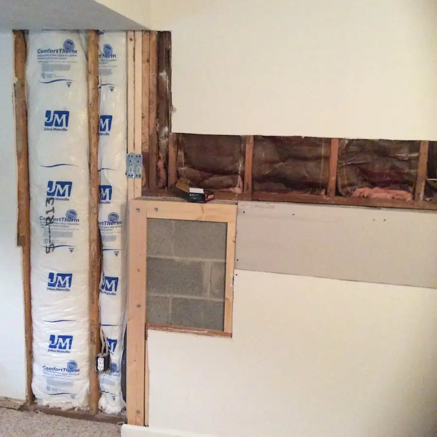 Wall insulation replacement during Structural Drying in South Jordan